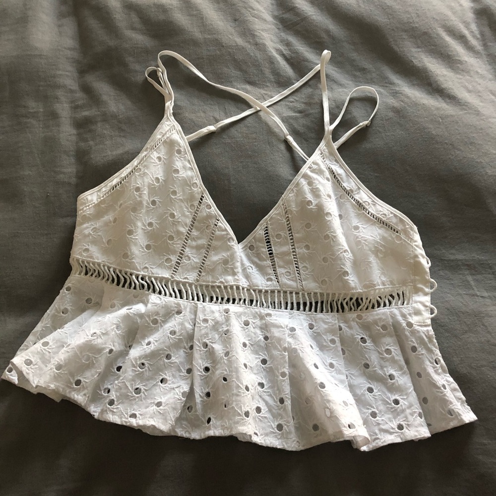 Nasty Gal Eyelet Top